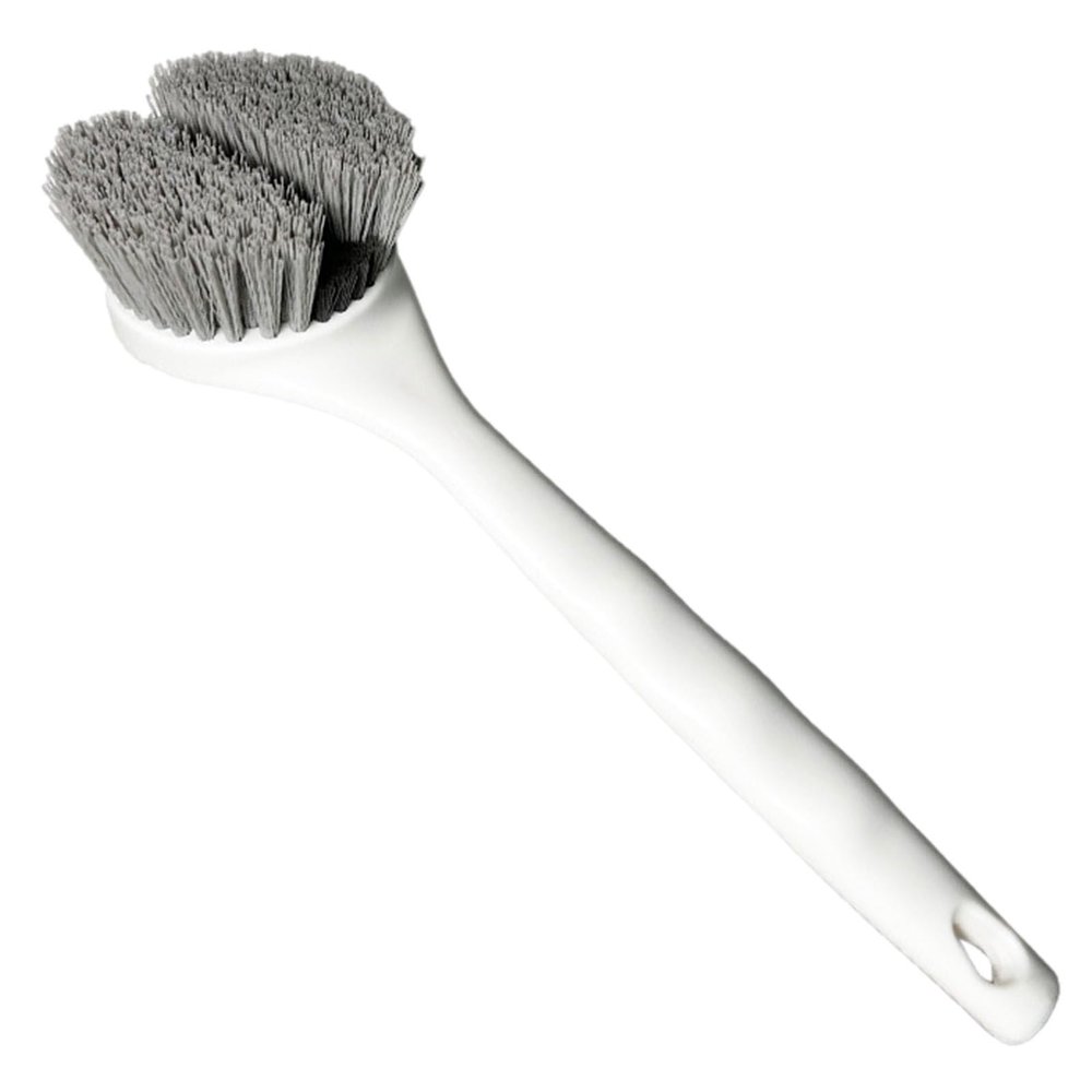 Utility Scrub Brush, Effortless Dish Scrubber with Ergonomic Handle, Heavy-Duty Stiff Bristled Scrubber, Lightweight Pot Cleaning Brush, Multi Purpose Home Cleaning Tools for Tableware, Pans, Bathtub