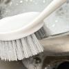 Utility Scrub Brush, Effortless Dish Scrubber with Ergonomic Handle, Heavy-Duty Stiff Bristled Scrubber, Lightweight Pot Cleaning Brush, Multi Purpose Home Cleaning Tools for Tableware, Pans, Bathtub view 3
