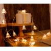 CAKERS Christmas Bell Decor String Lights|Led Creative Silver Wire Fairy Lights|Ambient Lamp for Birthday Party Holiday Bedroom Decor,Warm White,12m(39.3ft)-100LED-Solar view 3
