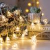 CAKERS Christmas Bell Decor String Lights|Led Creative Silver Wire Fairy Lights|Ambient Lamp for Birthday Party Holiday Bedroom Decor,Warm White,12m(39.3ft)-100LED-Solar view 4