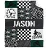 SUPERICH Personalized Dirt Bike Blanket Gifts - Custom Fleece Blankets for Boys & Girls, Super Soft, Air Conditioning, 80x60 in view 1