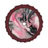 Pink Abstract Ink Marble Gray Artistic Dazzling Christmas Tree Skirt - Elegant, Large, Durable Decorative Mat - Xmas Tree Accessory in Traditional view 1