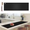 49.2" x 15.7" Large Silicone Mat for Kitchen Counter Protector, Cuttable Silicon Countertop Protector Mat Heat Resistant Mats for Countertop, Cut to Fit Placemat Ship Roll by Foepoge, Black view 1