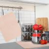 Hushee 2 Pack Extra Large Dish Drying Mat Microfiber Absorbent Dish Drying Pad Large Size Dishes Drainer Mats for Countertop, Sink, Refrigerator or Dryer (30 x 24 Inch,Beige) view 4