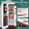 Hanging Wrapping Paper Organizer Storage, Over Door Gift Wrap Roll Holder view 3