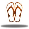 Riverside Designs Coastal Flip Flops Ocean Beach Metal Art Steel Wall Dcor (Copper, 18") view 1