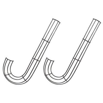 ABOOFAN 2pcs Metal Wreath Frame for Crafts Candy Cane Shape Smooth for Decor for Christmas Holiday Decorations