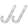 ABOOFAN 2pcs Metal Wreath Frame for Crafts Candy Cane Shape Smooth for Decor for Christmas Holiday Decorations view 1