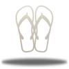 Riverside Designs Coastal Flip Flops Ocean Beach Metal Art Steel Wall Dcor (Silver, 36") view 1