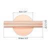 PATIKIL Wall-Mounted Metal Floral Tube Vase, Dried Flower Vase Rack for Display Decoration, Rose Gold view 2