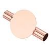 PATIKIL Wall-Mounted Metal Floral Tube Vase, Dried Flower Vase Rack for Display Decoration, Rose Gold view 3