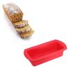 Rectangle Silicone Mold Heart Pattern Cake Mold DIY Cake Stand Molds Non Stick Muffin Cupcake Bread Molds Baking Tools - (Color: Red) view 3