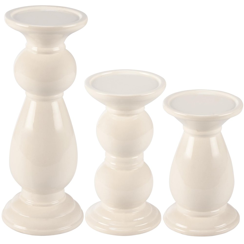 Primitives by Kathy Pillar Candle Holder Set