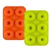 1/2Pcs 6-Cavity Silicone Donut Baking Tray Non-Stick Mold Making Tool Baking Non-Stick And Heat-Resistant Reusable - (Color: 2 Pcs) view 1