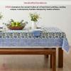 ATOSII Taj 100% Cotton Fall Tablecloth, Handblock Print Rectangle Table Cover for Kitchen Dining Linen I Parties, Thanksgiving, Christmas, Wedding, Table Cloth I 72 X 140 Inches I 12 Seater view 3