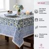 ATOSII Taj 100% Cotton Fall Tablecloth, Handblock Print Rectangle Table Cover for Kitchen Dining Linen I Parties, Thanksgiving, Christmas, Wedding, Table Cloth I 72 X 140 Inches I 12 Seater view 4