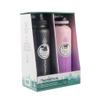 ThermoFlask Stainless Steel Water Bottles 2-Pack - Double-Wall Vacuum Insulated 40 oz BPA-Free Spout Lids - Keeps Drinks Cold 24 Hrs, Hot 12 Hrs - Leakproof, Dishwasher Safe, Black/Rose Purple view 1