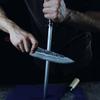 KOPALA Sharpening Steel Knife Sharpener Rod Round 12 Inches Honing Steel for Knives Dark view 3