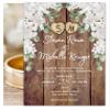 Set of 15 Glossy Thick Rustic Barn Invitations With Envelopes, Wedding Magnolia Country Invite Card For Wedding or Anniversary, Bridal Shower Invite On A Sheen Glossy Cardstock (5X7 Inches) view 1