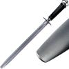 KOPALA Sharpening Steel Knife Sharpener Rod Flat 12 Inches Honing Steel for Knives Dark view 1