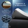 ViscoSoft Dusk 2-Inch Memory Foam Mattress Topper - King Mattress Topper, Washable Cover, Cooling & Back Pain Relief, CertiPUR-US Performance Tested and Certified Foam view 4