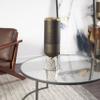 Deco 79 Glass Colorblock Candle Holder with Gold Accents and Textured Silver Base, 6" x 6" x 20", Bronze view 2