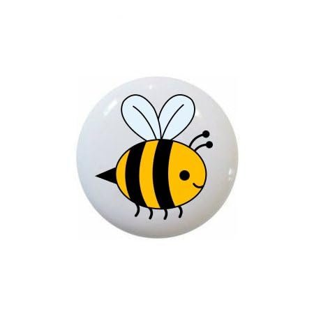 Bumble Bears Country Bear Bees on 1.5" DECORATIVE Glossy CERAMIC Dresser Drawer PULLS Cabinet Cupboard KNOBS (11)