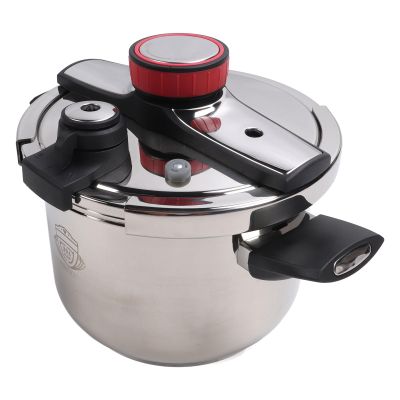 BROLEO Pressure Cooking Pot, Sealing Clear Scale Lines 6L 80KPA Safety Window Electric Pressure Cooker Easy Grip for Home Kitchen for Electric Furnace, BROLEOg7o04dsz92