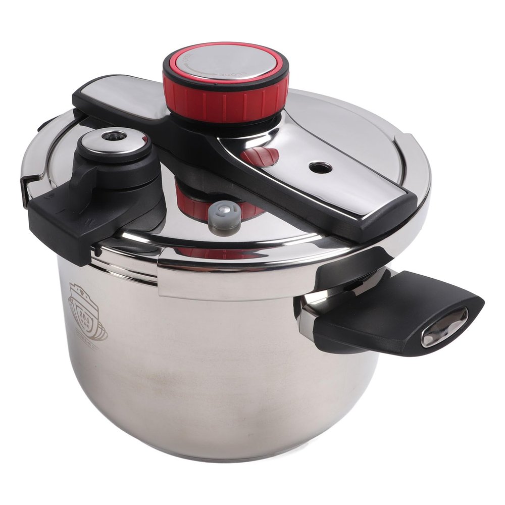 BROLEO Pressure Cooking Pot, Sealing Clear Scale Lines 6L 80KPA Safety Window Electric Pressure Cooker Easy Grip for Home Kitchen for Electric Furnace, BROLEOg7o04dsz92