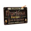 Personalized 19th Hole Bar & Lounge Sign Custom Art - Made In USA - Golfer Gift, Man Cave Decor view 3