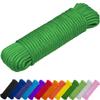TECEUM Rope  150 Feet x 1/4 Inch (7mm)  Green  Strong All-Purpose Utility Rope  Camping, Crafting, Flag Pole, Indoor & Outdoor  Polypropylene Nylon Poly Lightweight Diamond Braided Cord view 1
