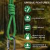 TECEUM Rope  150 Feet x 1/4 Inch (7mm)  Green  Strong All-Purpose Utility Rope  Camping, Crafting, Flag Pole, Indoor & Outdoor  Polypropylene Nylon Poly Lightweight Diamond Braided Cord view 4