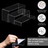 ClarityAcrylic 6Pcs Acrylic Display Risers(9", 8.5", 8") (2 Sets) Collectibles Display Stands, Funko Pop Figures, Retail Showcase, Jewelry, Cup Cake stand view 3