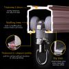 Surprecision Curtain Track Ceiling Mount 2 Pcs Ceiling Curtain Track Single Track for Curtains Thickness 1.35mm Aluminium Curtain Track Set for Home and Office (Rose Gold, 1.4m/4.59ft) view 4