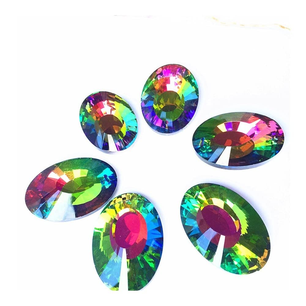 Chandelier Crystal Prisms Pendants 10PCS 50mm Chandelier pendant Rainbow Crystal Chandelier Pendant Cristal Prisms Curtain Window Suncatcher For Chandelier parts DIY Home Hanging Decor Chandelier Crys