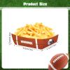 Fumwase 24 Pcs Football Paper Food Trays Disposable Football Serving Tray Paper Food Boats for Sport Event Birthday Tailgate Party Football Themed Party Favors Holds Nachos Tacos Fries view 2