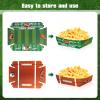 Fumwase 24 Pcs Football Paper Food Trays Disposable Football Serving Tray Paper Food Boats for Sport Event Birthday Tailgate Party Football Themed Party Favors Holds Nachos Tacos Fries view 3