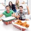 Fumwase 24 Pcs Football Paper Food Trays Disposable Football Serving Tray Paper Food Boats for Sport Event Birthday Tailgate Party Football Themed Party Favors Holds Nachos Tacos Fries view 4