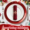 BESTonZON 2Pcs Nutcracker Shaped Napkin Rings Christmas Table Decor Napkin Holders for Holiday Party Wedding Dinner Accessories view 4