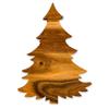 Affinfity Decor Acacia Wood Christmas Tree Shaped Cutting Board for Kitchen Decor, 20 pieces Leafy Tree Cutting Boards Set, Wooden Chopping Board with Handle, Christmas Corporate Gifts for Employees view 3