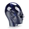 Skullis 2.0" Sodalite Hand Carved Fairy Elf Alien Crystal Skull Companion Sculpture, Crystal Healing.1502 view 4
