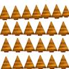 Affinfity Decor Set of 25 Christmas Tree Shaped Wood Cutting Board for Kitchen Decor, Tree Cutting Boards Set, Acacia Wood Chopping Board With Curved grooves, Christmas Corporate Gifts for Employees view 1