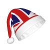 OgNiwo UK Flag Santa Hat Christmas Cap Xmas Hat for Adults Women Men,Christmas Hat for New Year Holiday Costume Party view 2