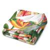 Palm Leaves Blanket Watercolor Summer Tropical Plant Flower Leaf Nature Exotic Soft Cozy Lightweight Throw Blanket for Bedroom Living Room Dorm Chair Sofa Travel 40x50in view 2