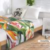 Palm Leaves Blanket Watercolor Summer Tropical Plant Flower Leaf Nature Exotic Soft Cozy Lightweight Throw Blanket for Bedroom Living Room Dorm Chair Sofa Travel 40x50in view 3