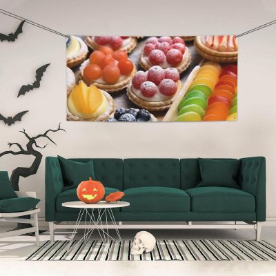 Fresh Sweet Tarts Personalized Party Banner 3x5 Ft Beautiful Yard Sign Banner Reusable Backdrop Poster Hanging Flag Indoor Outdoor for Party Home Wedding Birthday Garden Yard Wall Decors