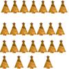 Affinfity Decor Acacia Wood Christmas Tree Shaped Cutting Board for Kitchen Decor, 25 pieces Liney Tree Cutting Boards Set, Wooden Chopping Board With grooves, Christmas Corporate Gifts for Employees view 1