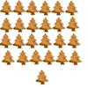Affinfity Decor Set of 25 Mini Christmas Tree Shaped Wood Cutting Board for Kitchen Decor, Small Tree Cutting Boards Set, Acacia Wood Chopping Board With grooves, Corporate Gifts for Employees view 1