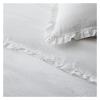 ADovz . Linen Pink White Trimmed Soft Duvet Cover Set 1 Bed Duvet Cover 2 Pillow Cases Compatible with Queen Single Bed Bedding,Bed Sheets view 2