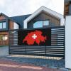 YVNUM Switzerland Swiss Map Flag Yard Banner Sign 24" X 47" With Brass Grommets And Party Hanging Outdoor & Indoor Party Decoration Banner view 4